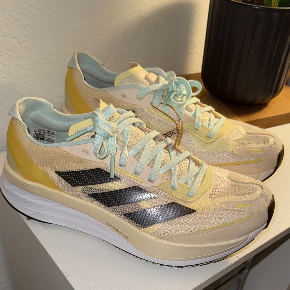 Adidas Women's Athletic Shoes - Yellow, Black, and White